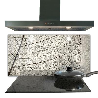 Backsplash cozinha Folha com gotas de orvalho da manhã