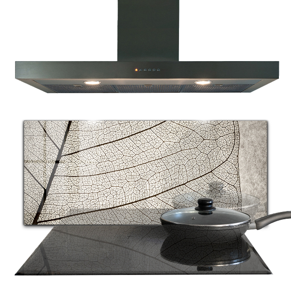 Backsplash cozinha Folha com gotas de orvalho da manhã