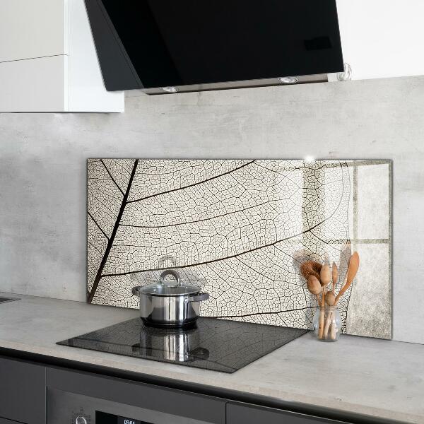 Backsplash cozinha Folha com gotas de orvalho da manhã