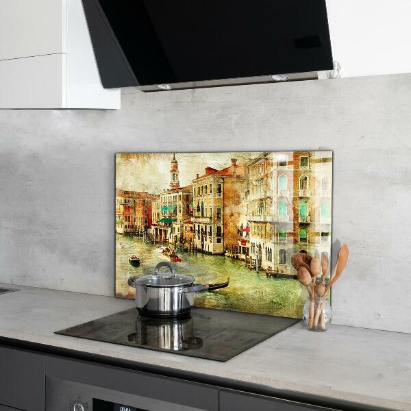 Backsplash cozinha Pintura vintage de Veneza, Itália