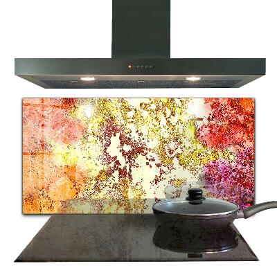 Painel para cozinha Abstração Laranja