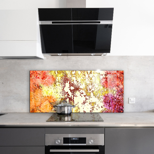 Painel para cozinha Abstração Laranja