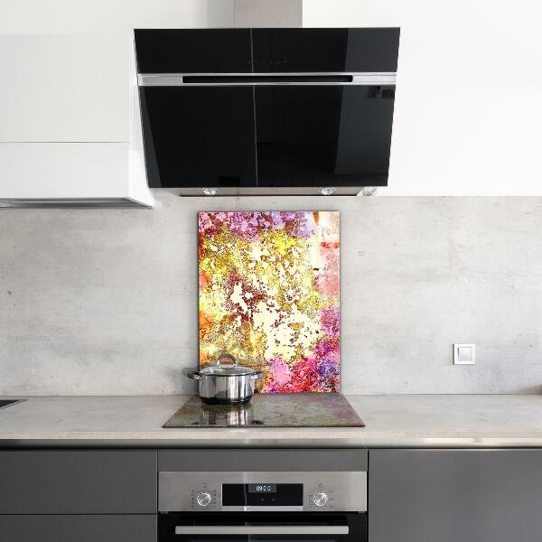 Painel para cozinha Abstração Laranja