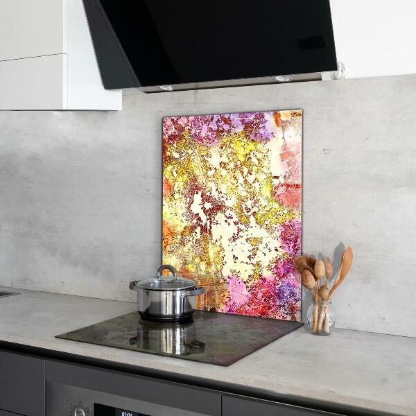 Painel para cozinha Abstração Laranja