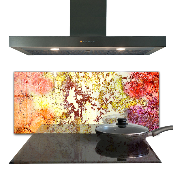 Painel para cozinha Abstração Laranja