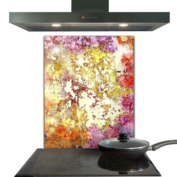 Painel para cozinha Abstração Laranja