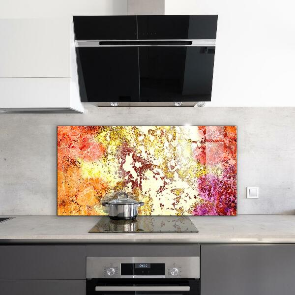 Painel para cozinha Abstração Laranja