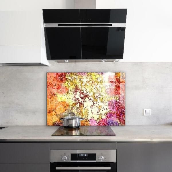 Painel para cozinha Abstração Laranja