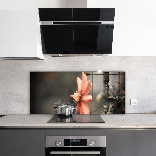 Painel cozinha Planta de papoula vintage