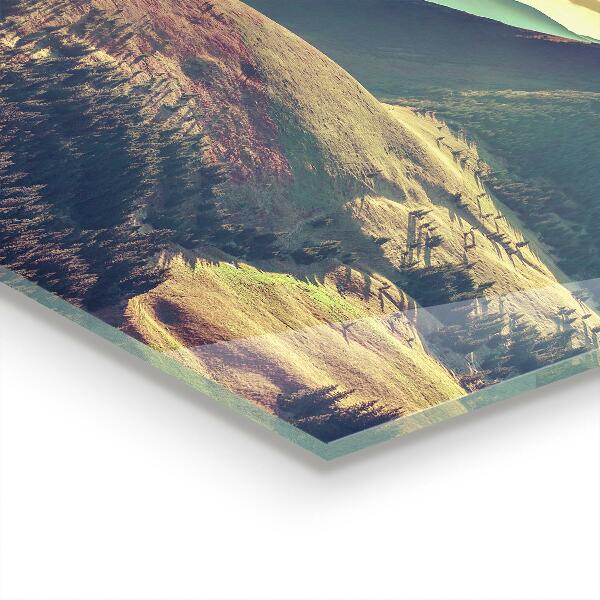 Painel para cozinha Panorama da montanha Pôr do sol