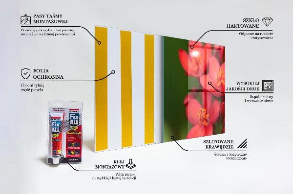 Backsplash cozinha Prado de papoulas de verão