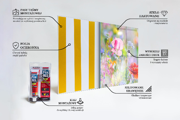 Painel cozinha Folha brilhante em um galho