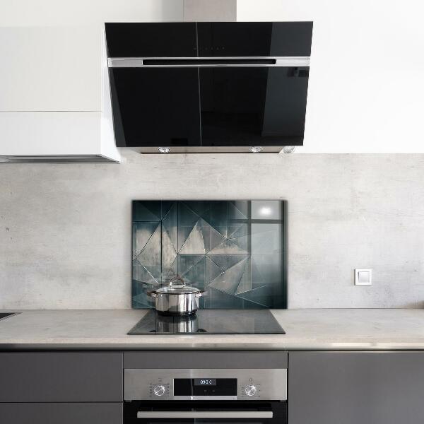 Painel para cozinha Textura geométrica metálica