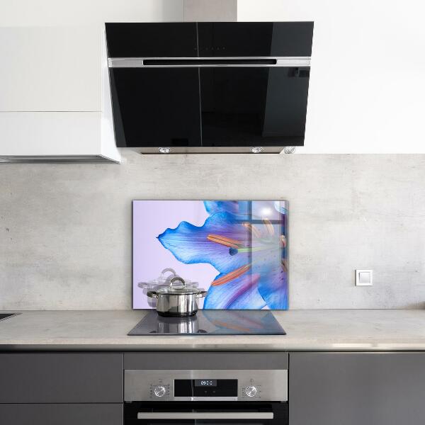 Painel para cozinha Flor de íris roxa