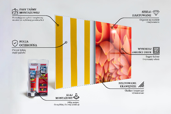 Painel cozinha Folha com uma gota de orvalho