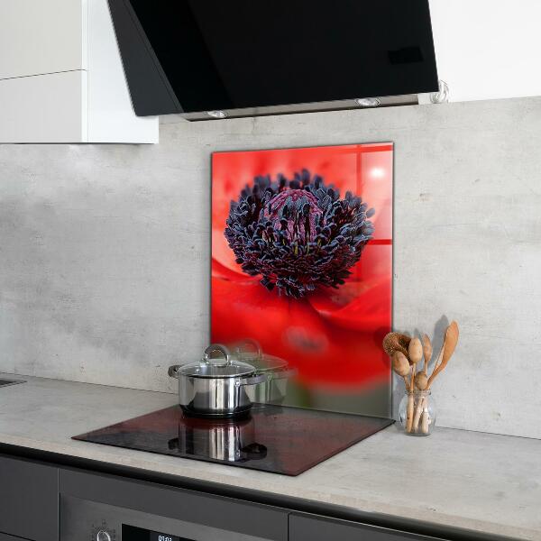 Backsplash cozinha Detalhes da Flor Roxa