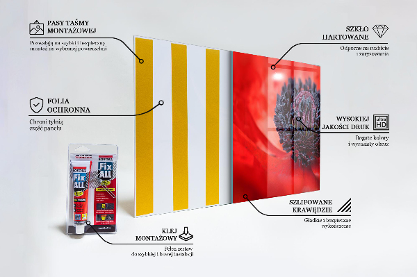 Backsplash cozinha Detalhes da Flor Roxa