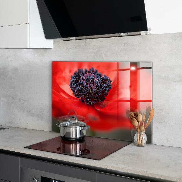 Backsplash cozinha Detalhes da Flor Roxa