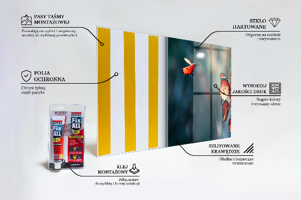 Painel para cozinha Borboleta Delicada ao Vento
