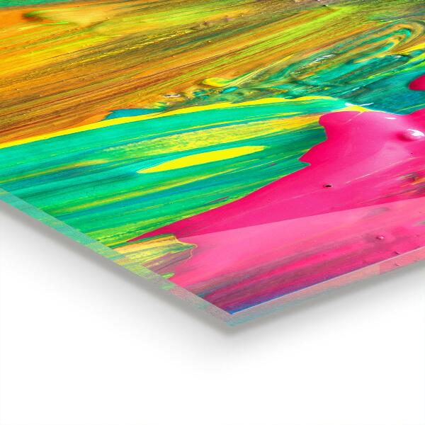 Backsplash cozinha Textura de tinta colorida