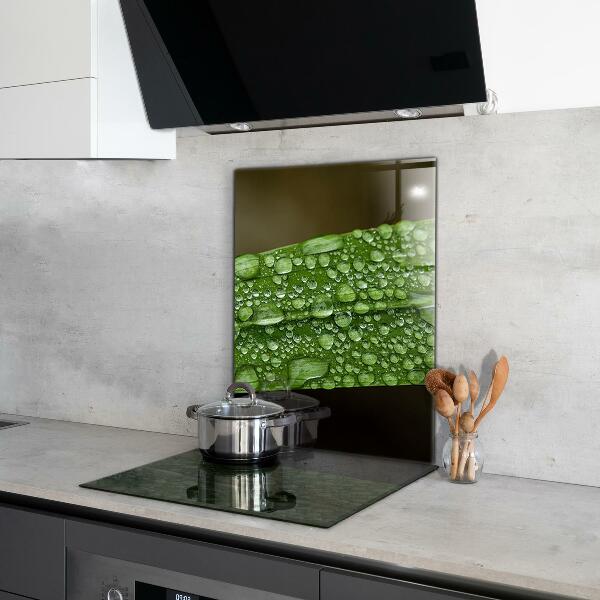 Backsplash cozinha Gotas de orvalho na grama