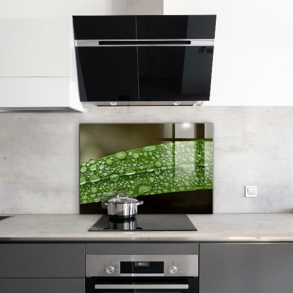 Backsplash cozinha Gotas de orvalho na grama