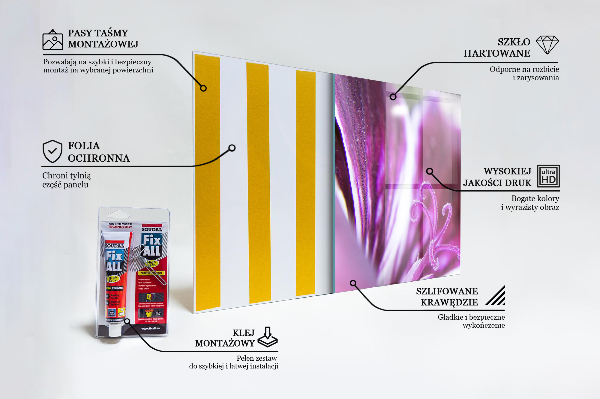Painel para cozinha Crisântemo Azul