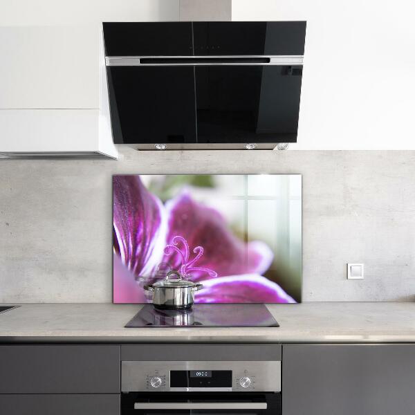 Painel para cozinha Crisântemo Azul