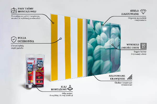 Backsplash cozinha Flor de gérbera