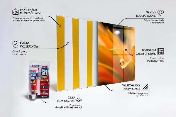 Painel cozinha Pólen de flores Natura