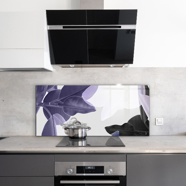 Painel para cozinha Flor roxa com orvalho da manhã