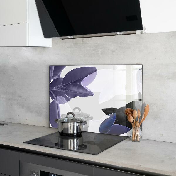 Painel para cozinha Flor roxa com orvalho da manhã