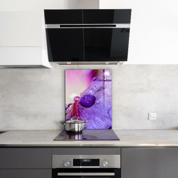 Backsplash cozinha Detalhes da flor roxa