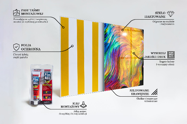 Painel para cozinha Retrato artístico de um casal
