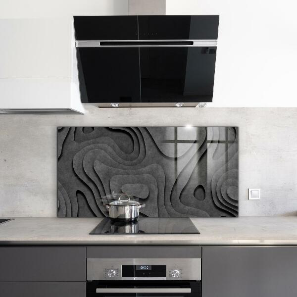 Painel para cozinha Abstração Geométrica Cinza