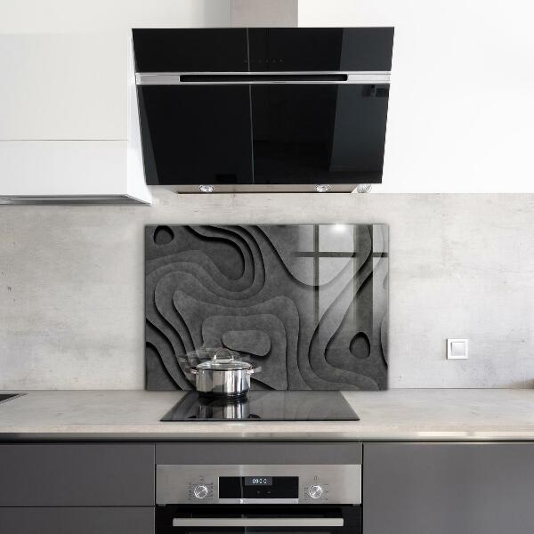 Painel para cozinha Abstração Geométrica Cinza