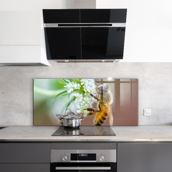 Backsplash cozinha Abelha coletando pólen