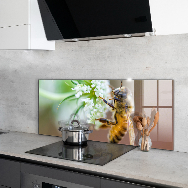 Backsplash cozinha Abelha coletando pólen