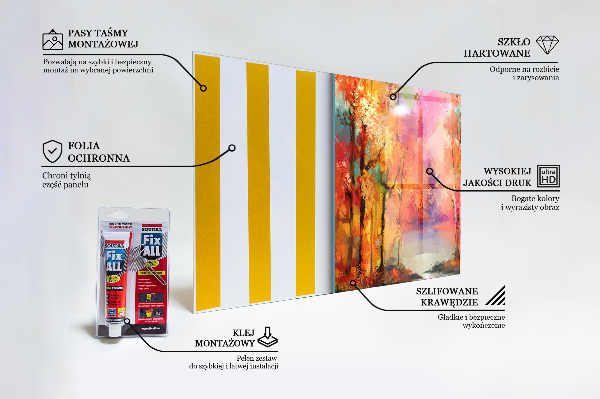 Backsplash cozinha Árvores de Outono no Parque