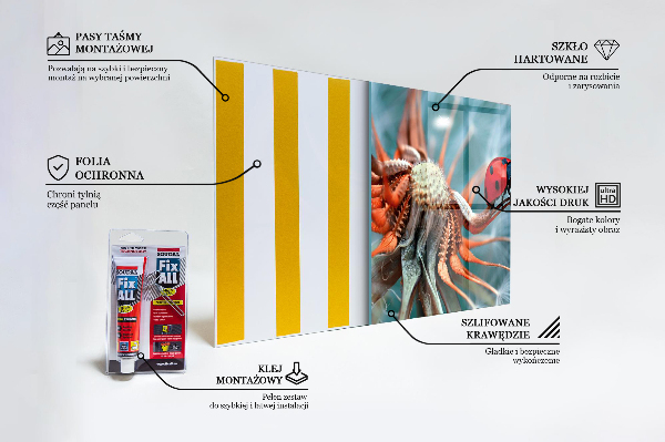Painel para cozinha Joaninha Besouro Vermelho