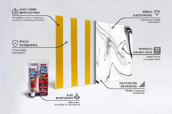 Painel para cozinha Abstração monocromática