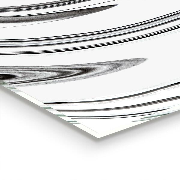 Painel para cozinha Aquarela Preto e Branco