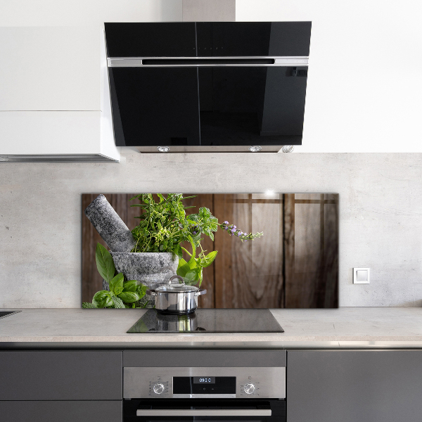 Painel cozinha Almofariz de especiarias de pedra