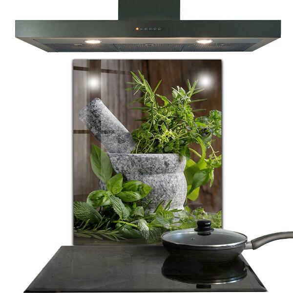 Painel cozinha Almofariz de especiarias de pedra