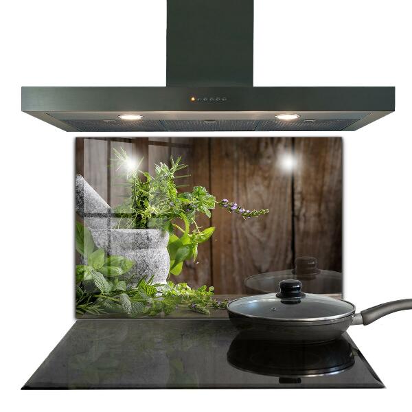 Painel cozinha Almofariz de especiarias de pedra