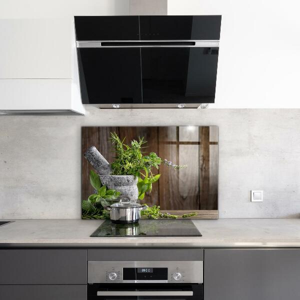 Painel cozinha Almofariz de especiarias de pedra