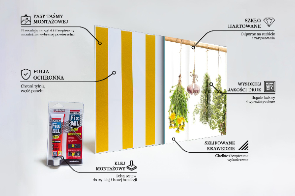 Painel para cozinha Ervas secas Medicina herbal