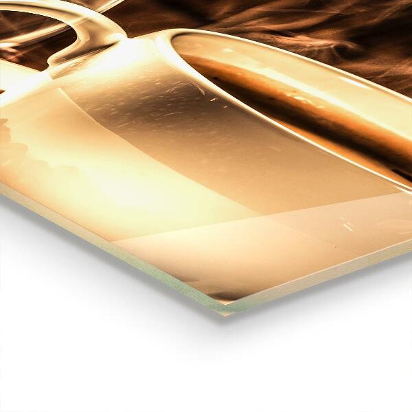 Backsplash cozinha Uma xícara de café aromático