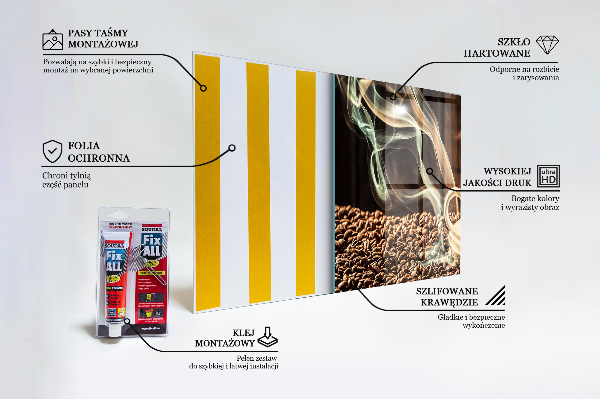 Backsplash cozinha Uma xícara de café aromático