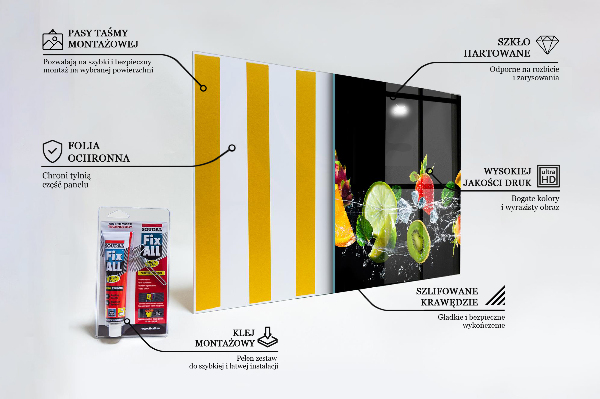 Painel para cozinha Frutas exóticas suculentas